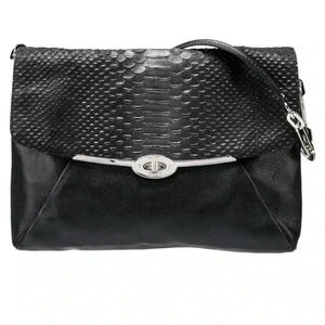 Coach 1941 black leather shoulder handbag